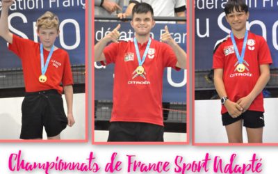 Des médailles aux Championnats de France de SA jeunes