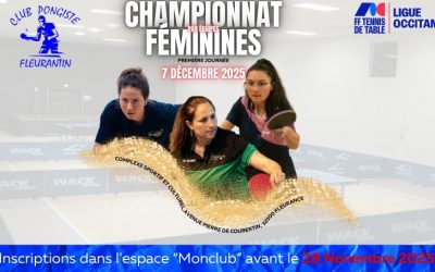 Engagements Chpt Féminin 1ère journée 2025/2026