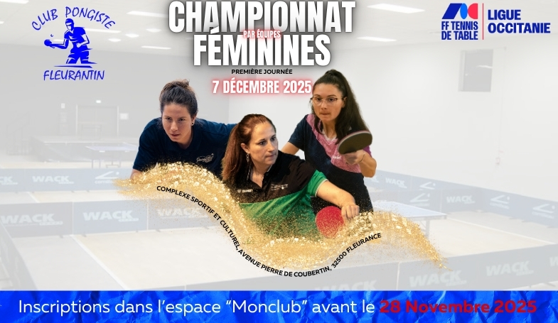 Engagements Chpt Féminin 1ère journée 2025/2026