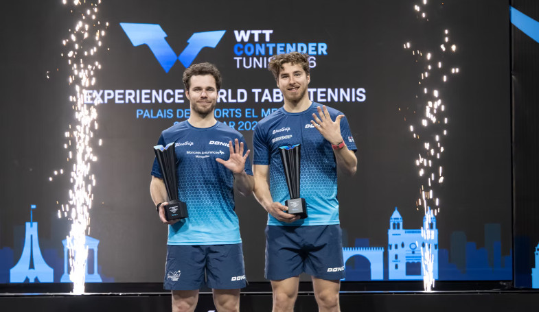 Dorr titré en double au WTT Contender Tunis 2026